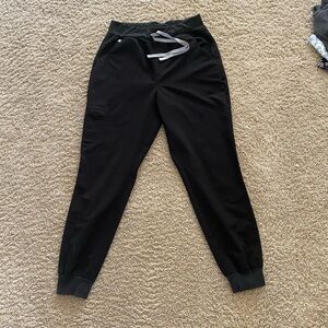 Figs Black Jogger Scrub Pants